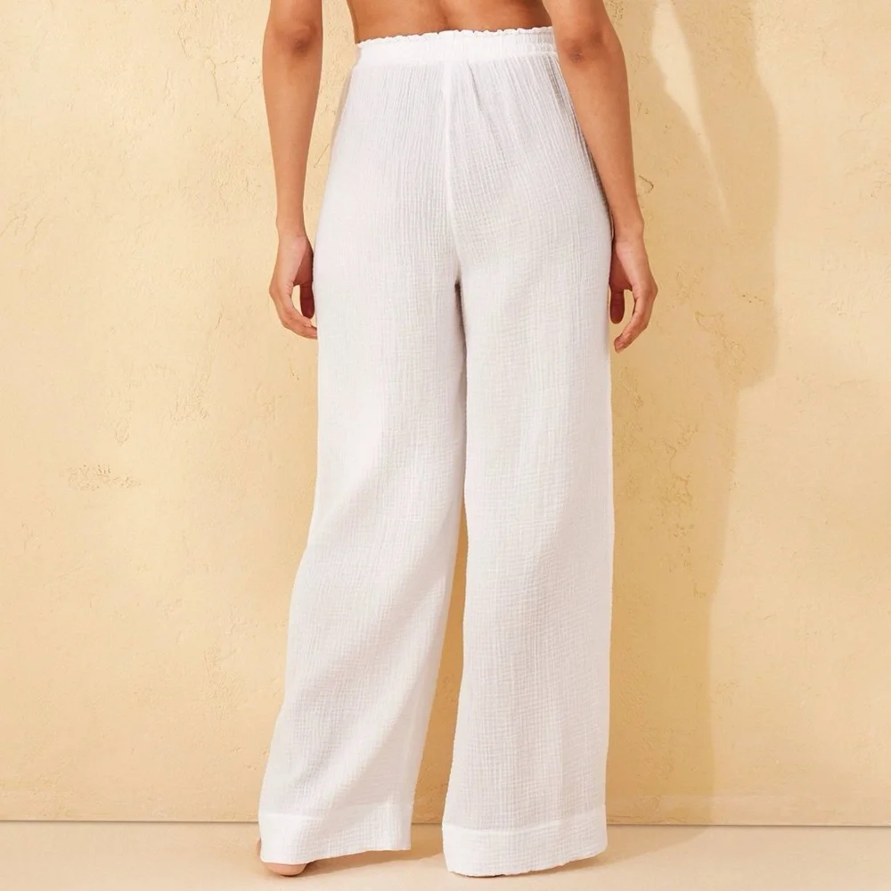 Shade & Shore White Wide-Leg Pants - Picture 2 of 2